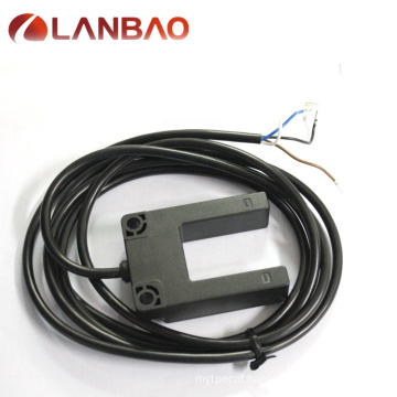 LANBAO 30mm proximity position sensor PNP NO+NC U type photoelectric sensor